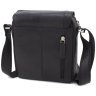 Мужская плечевая сумка маленького размера из натуральной кожи высокого качества в черном цвете Visconti Messenger Bag 69116 - 3