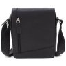 Мужская плечевая сумка маленького размера из натуральной кожи высокого качества в черном цвете Visconti Messenger Bag 69116 - 4