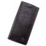 Глянцевый кожаный купюрник черного цвета Grande Pelle (13085) - 1