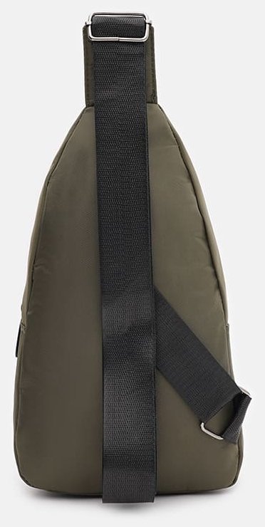 Мужской текстильный слинг-рюкзак в цвете хаки с принтом Monsen 71617
