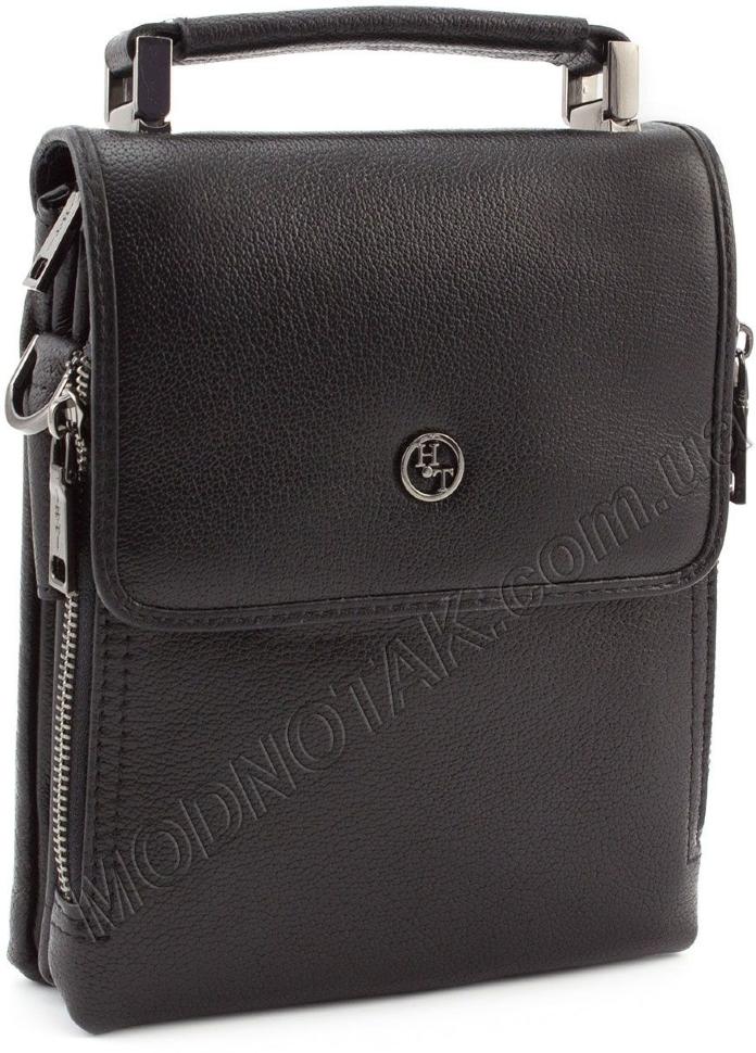 Классического типа мужская кожаная сумка с ручкой HT Leather (12136)