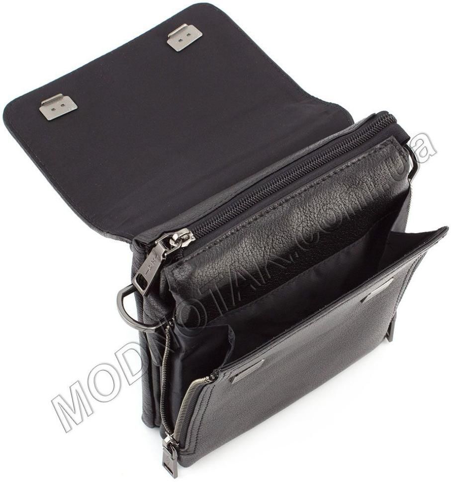 Классического типа мужская кожаная сумка с ручкой HT Leather (12136)