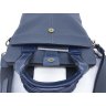 Синяя мужская сумка планшет из фактурной кожи с ручками VATTO (11759) - 7