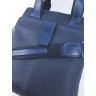 Синяя мужская сумка планшет из фактурной кожи с ручками VATTO (11759) - 8