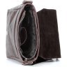 Темно-коричневая мужская сумка-мессенджер из натуральной кожи SHVIGEL 2400794 - 7