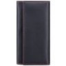 Крупный женский кожаный кошелек черного цвета с красной строчкой Visconti 68817 - 5