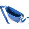 Женская небольшая сумка-кроссбоди из натуральной кожи синего цвета TARWA (21778) - 2