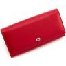 Красный женский кошелек крупного размера из натуральной кожи с клапаном ST Leather 1767418
