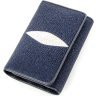 Женский кошелек синего цвета из кожи морского ската STINGRAY LEATHER (024-18533) - 1