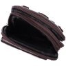 Компактная мужская сумка из натуральной кожи коричневого цвета на пояс или на плечо Vintage 2422141 - 4