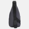 Серая недорогая мужская сумка-слинг среднего размера из текстиля Monsen 71619 - 3