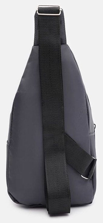 Серая недорогая мужская сумка-слинг среднего размера из текстиля Monsen 71619