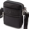Кожаная маленькая мужская сумка c возможностью носить на плече или на поясе H.T Leather (10001) - 1