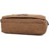 Текстильная мужская сумка-мессенджер коричневого цвета Vintage (14445) - 2