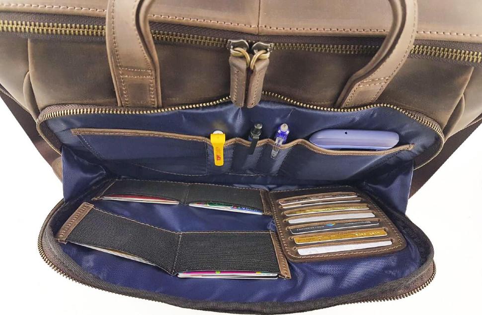 Кожаная мужская сумка для документов с ручками VATTO (11861)
