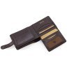Горизонтальное мужское портмоне из высококачественной кожи коричневого цвета на кнопке Visconti Filipo 69019 - 7