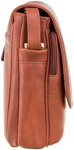 Светло-коричневая женская сумка через плечо из натуральной кожи Visconti Claudia 69119