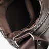 Повседневная миниатюрная мужская сумка из кожи коричневого цвета Keizer (15643) - 5