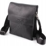 Кожаная молодежная мужская сумка под планшет H.T Leather (10255) - 12