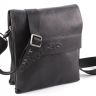 Кожаная молодежная мужская сумка под планшет H.T Leather (10255) - 3
