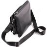 Кожаная молодежная мужская сумка под планшет H.T Leather (10255) - 5