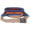 Темно-синяя поясная сумка из текстиля на два отделения Bagland (52920) - 4