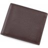 Кожаное портмоне коричневого цвета с ячейками для карт Bond Non (10654) - 1