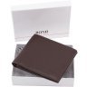 Кожаное портмоне коричневого цвета с ячейками для карт Bond Non (10654) - 8