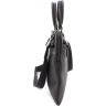 Кожаная деловая сумка черного цвета с ручками Leather Collection (11140) - 2