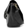 Черная мужская сумка на плечо из добротной винтажной кожи TARWA (21706) - 4