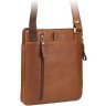 Светло-коричневая мужская сумка-планшет среднего размера из натуральной кожи Visconti Roy 68920 - 5