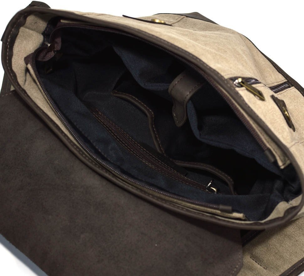 Городской рюкзак светло-коричневого цвета из плотного текстиля TARWA (19924)