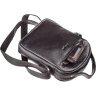 Вертикальная мужская сумка-барсетка из натуральной кожи черного цвета KARYA (2417387)  - 5