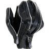 Функциональная мужская плечевая сумка-барсетка из натуральной кожи черного цвета Vip Collection (21095) - 2