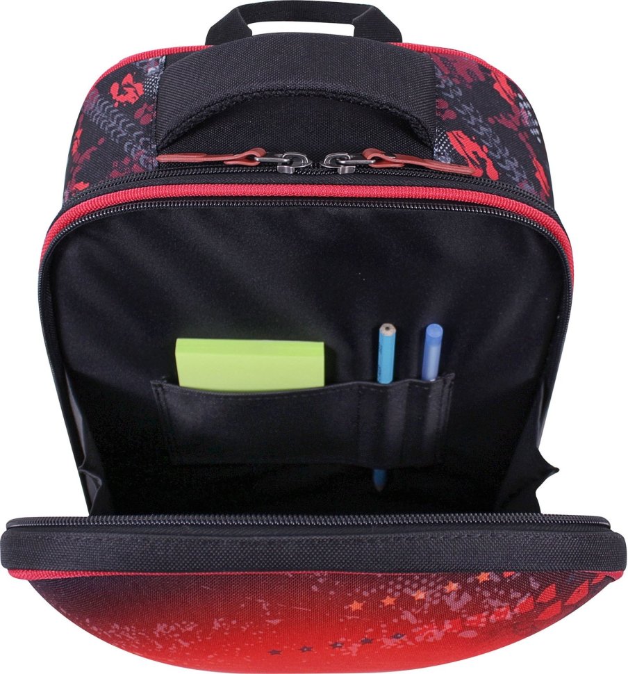 Черный подростковый рюкзак для мальчиков из текстиля с принтом Bagland (55321)