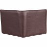 Коричневое мужское портмоне из фактурной кожи без застежки Vintage (2414367) - 5