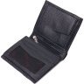 Черное портмоне из натуральной кожи без застежки KARYA (2421323) - 3