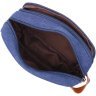 Синяя мужская барсетка из качественного текстиля на молнии Vintage 2422234 - 4