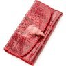 Бордовый кошелек-клатч из натуральной кожи питона SNAKE LEATHER (024-18542) - 1