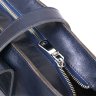 Вместительная женская сумка-шоппер из натуральной кожи синего цвета Shvigel (16369) - 5