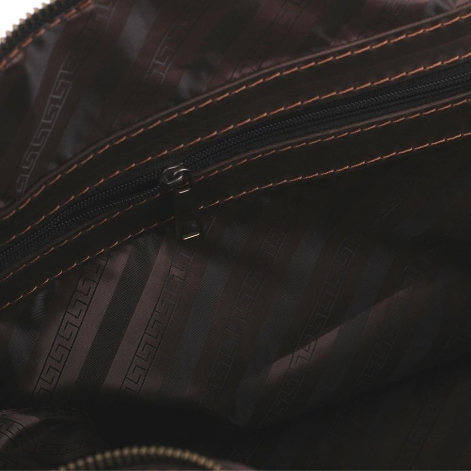 Винтажная дорожная сумка из натуральной итальянской кожи Travel Leather Bag (11004)