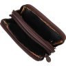 Маленькая мужская сумка из натуральной кожи коричневого цвета Vintage (2421488) - 4