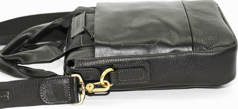 Наплечная мужская сумка планшет среднего размера с удобными ручками VATTO (11664)