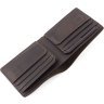 Мужское портмоне из винтажной кожи шоколадного оттенка на магнитах Grande Pelle 67822 - 4