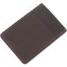 Мужское портмоне из винтажной кожи шоколадного оттенка на магнитах Grande Pelle 67822 - 7