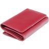Красный женский кошелек тройного сложения из натуральной кожи с RFID - Visconti Picadilly 68822 - 2