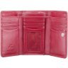 Красный женский кошелек тройного сложения из натуральной кожи с RFID - Visconti Picadilly 68822 - 3