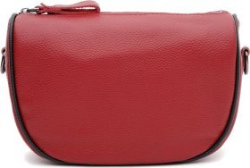 Жіноча шкіряна сумка на плече бордового кольору Borsa Leather (59122)