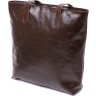 Коричневая женская сумка-шоппер из натуральной кожи высокого качества Shvigel (16370) - 2