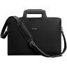 Класическая кожаная сумка черного цвета для ноутбука и документов BlankNote (12788) - 1